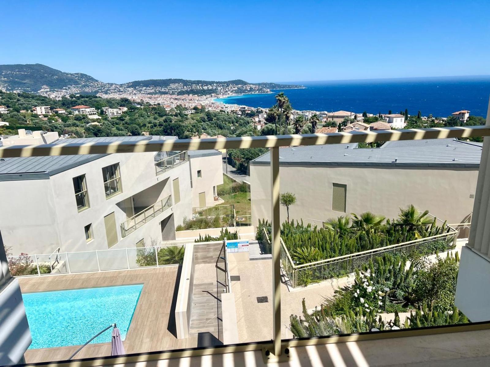 Panoramic Sea View Appartment Blue Pearl Nice Dış mekan fotoğraf