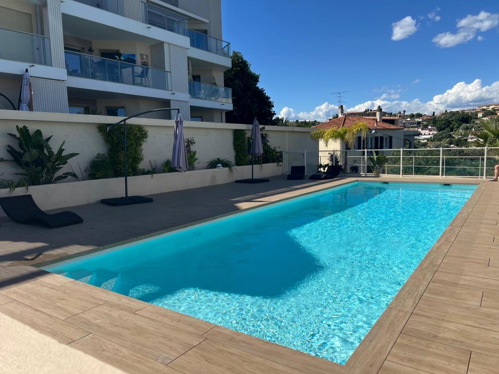 Panoramic Sea View Appartment Blue Pearl Nice Dış mekan fotoğraf